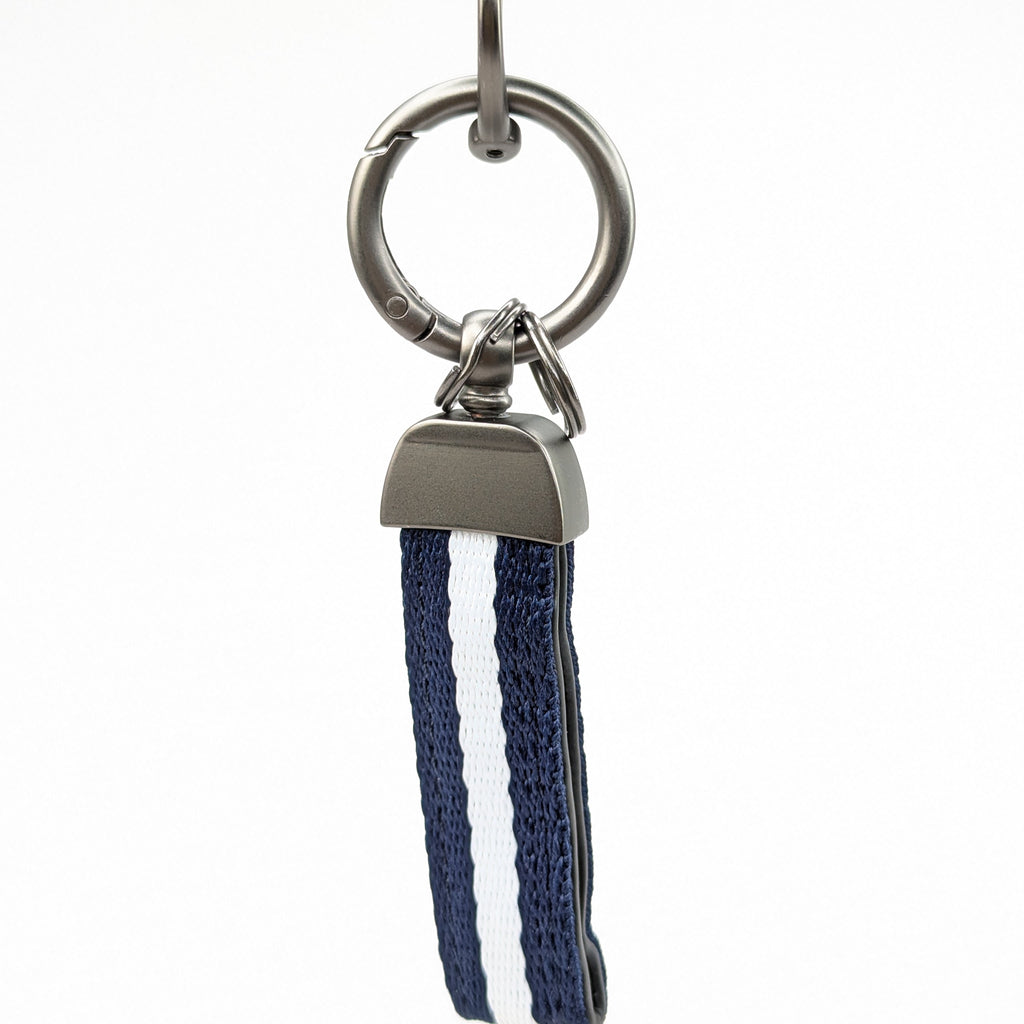 Fabric Keyring with Metal Ring