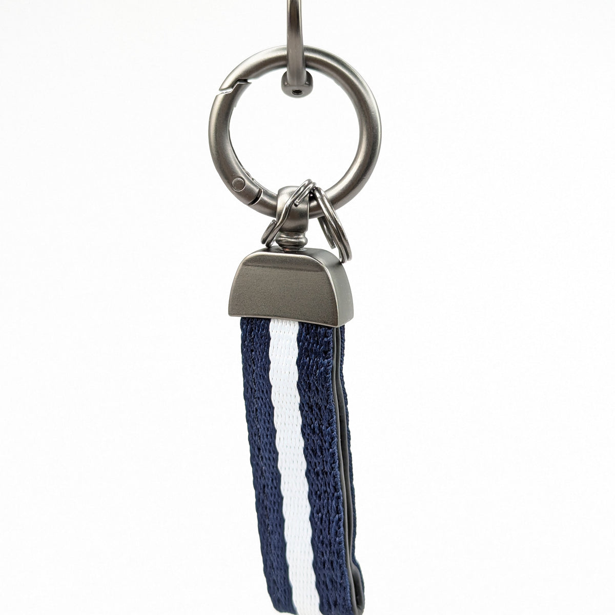 Fabric Keyring with Metal Ring