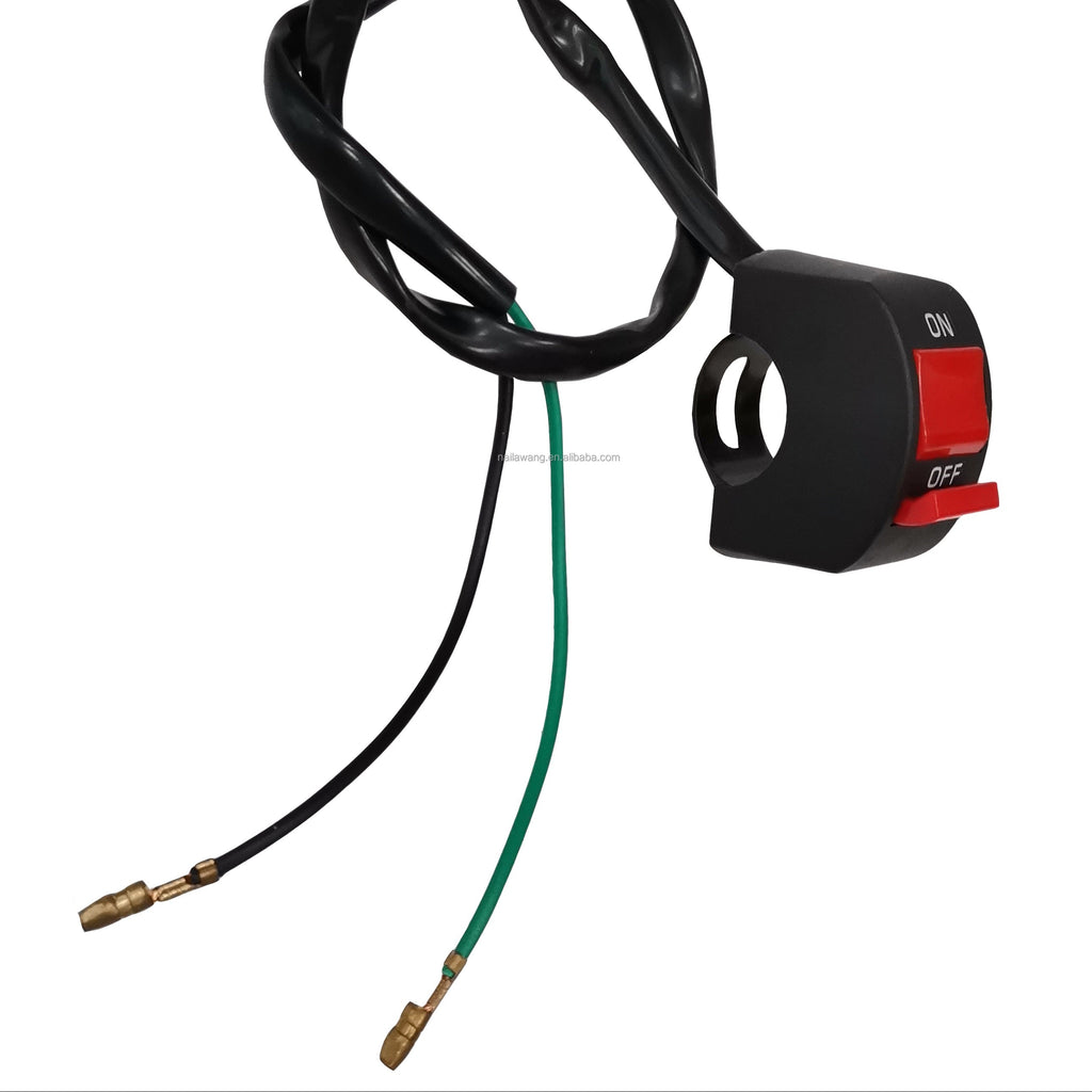 Toggle switch with wiring on a white background