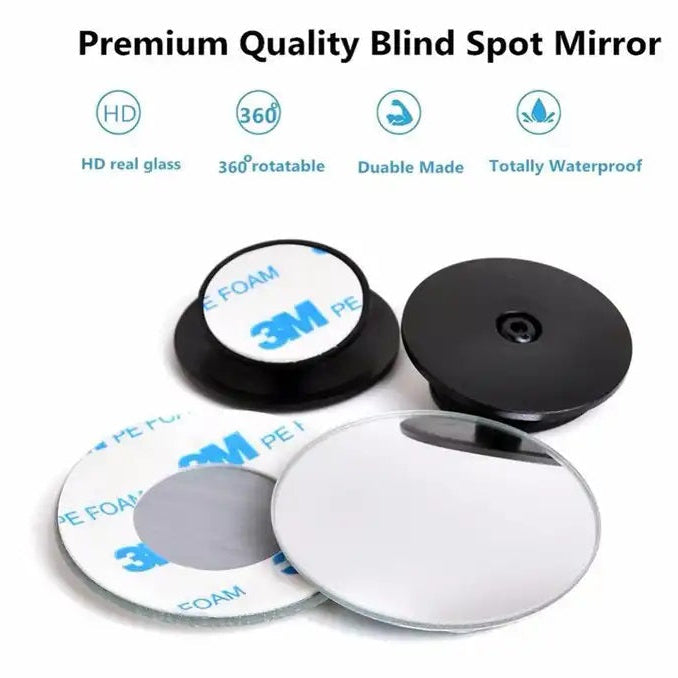 Premium quality blind spot mirror with 3M branding on a white background