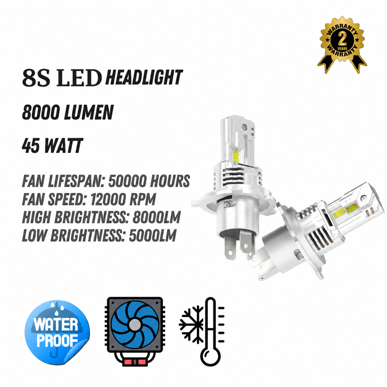 BX 8S LED Headlight