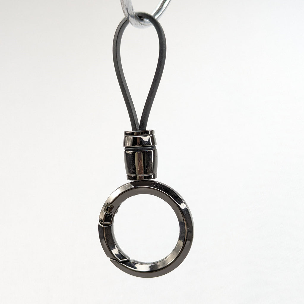 Metal Ring Key Holder with Loop Strap