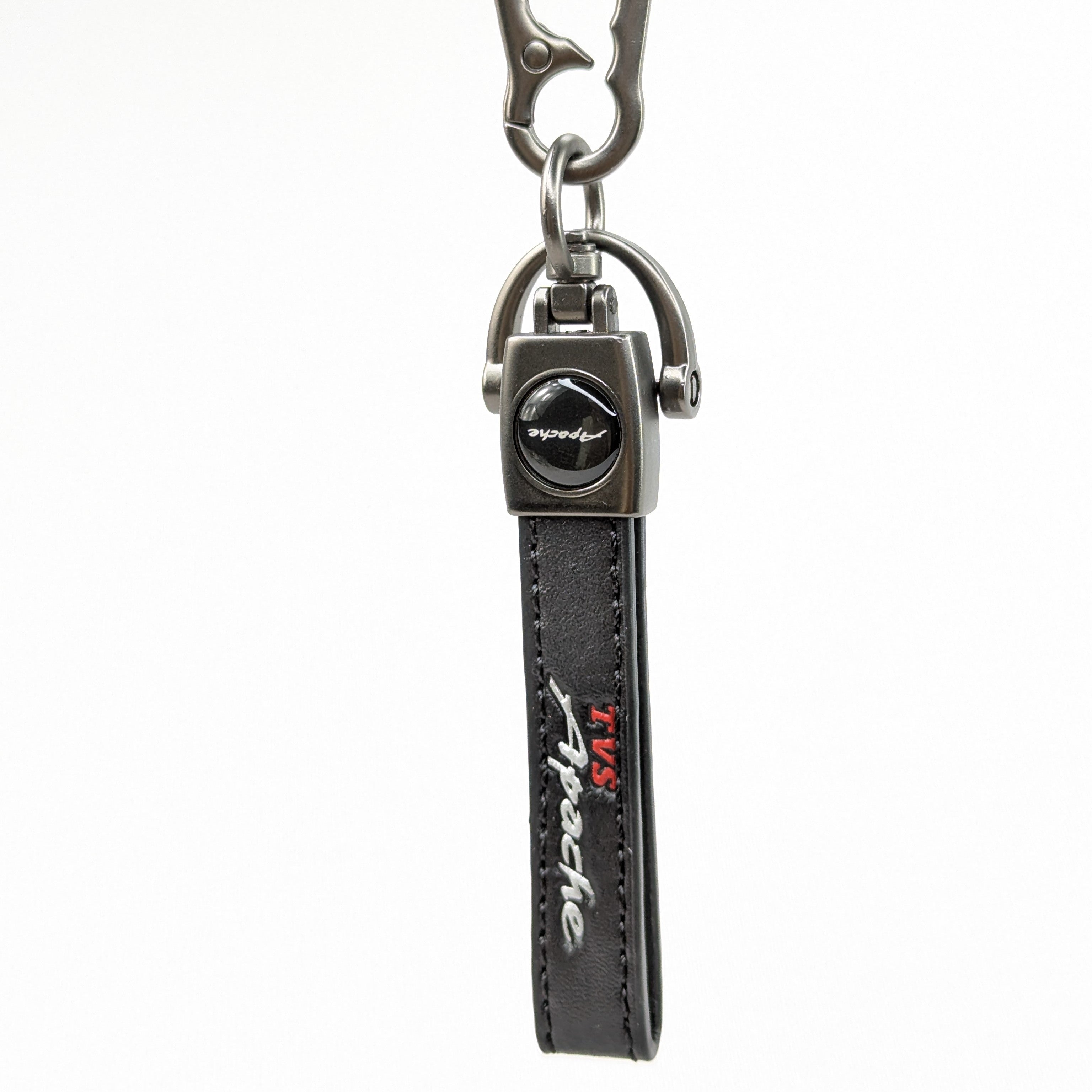 Leather Strap Key Holder with Metal