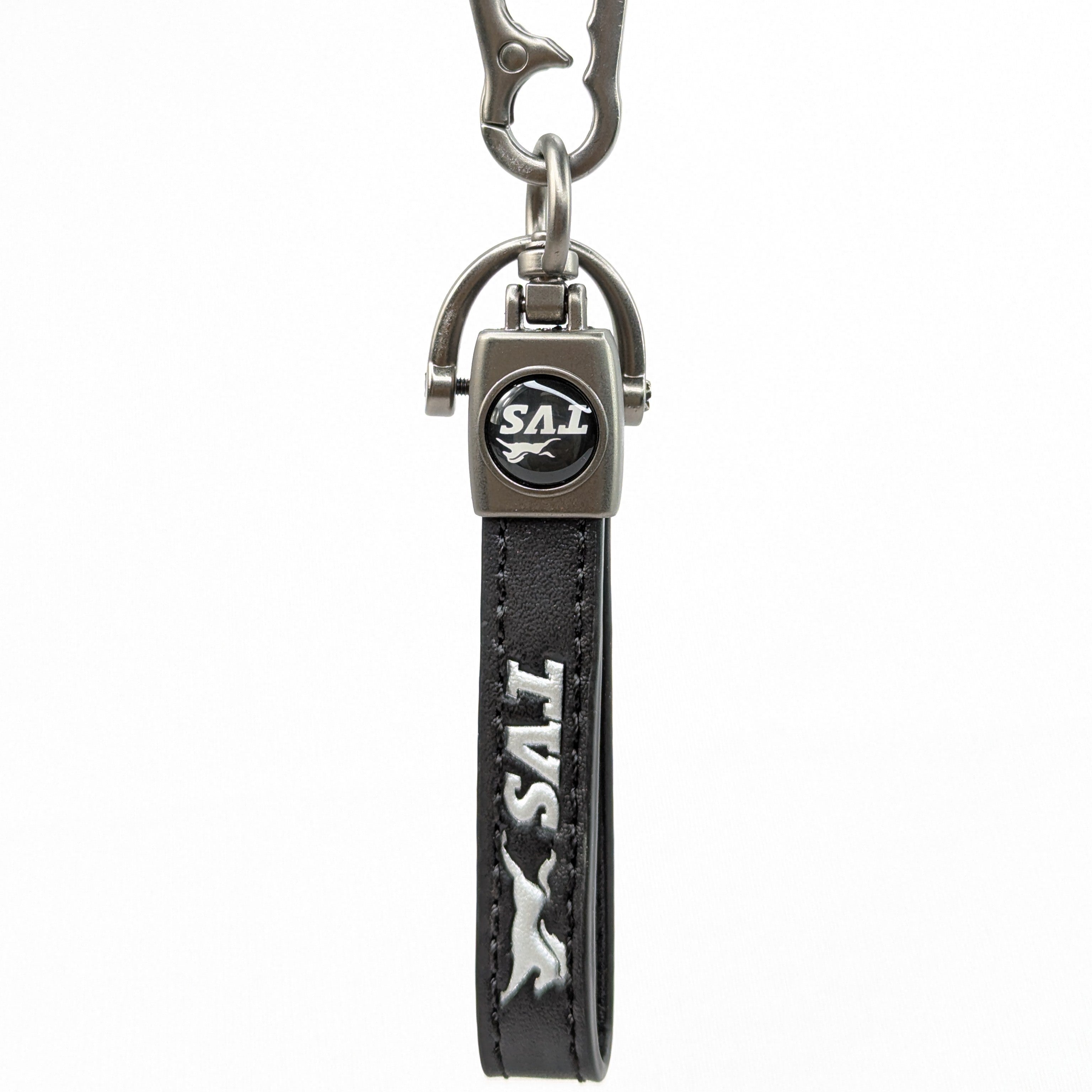 Leather Strap Key Holder with Metal