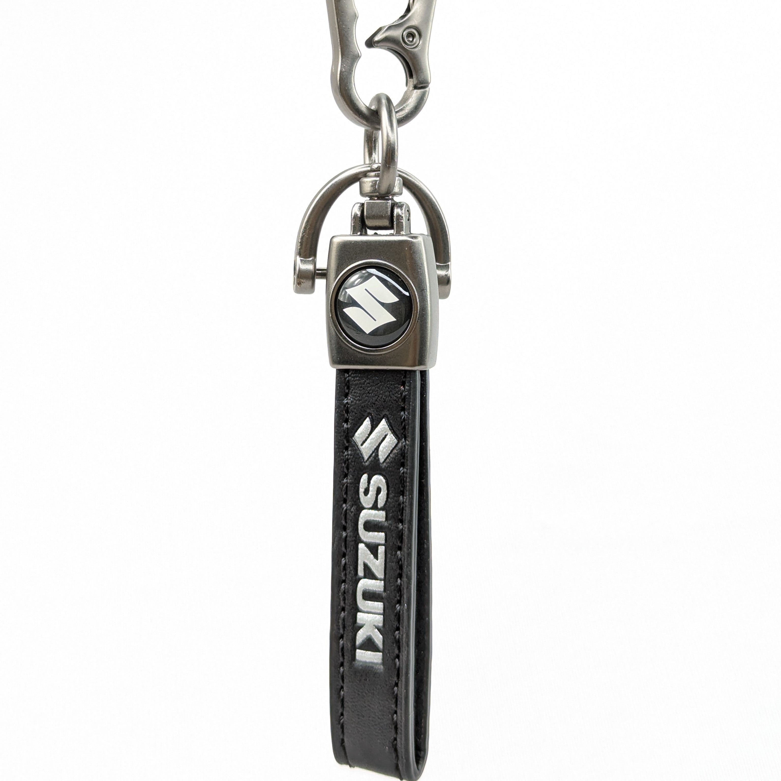 Leather Strap Key Holder with Metal