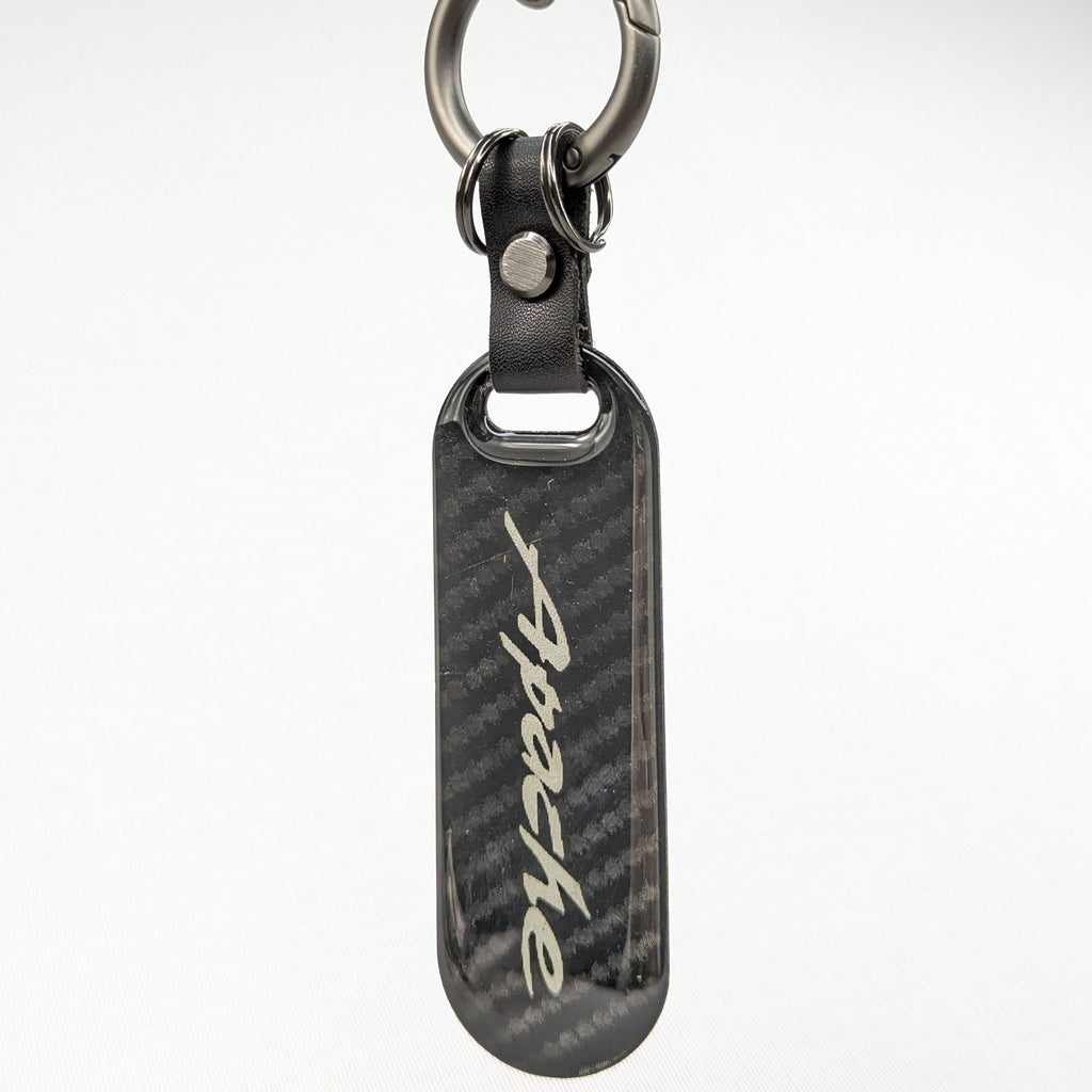 Carbon Fiber Keyring with Metal Ring