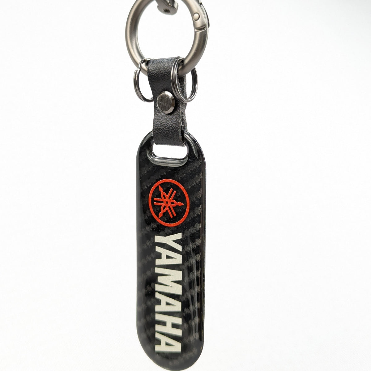 Carbon Fiber Keyring with Metal Ring