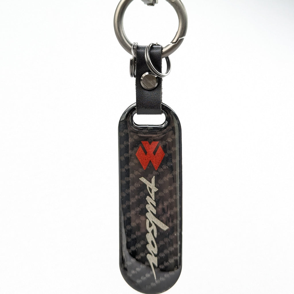 Carbon Fiber Keyring with Metal Ring