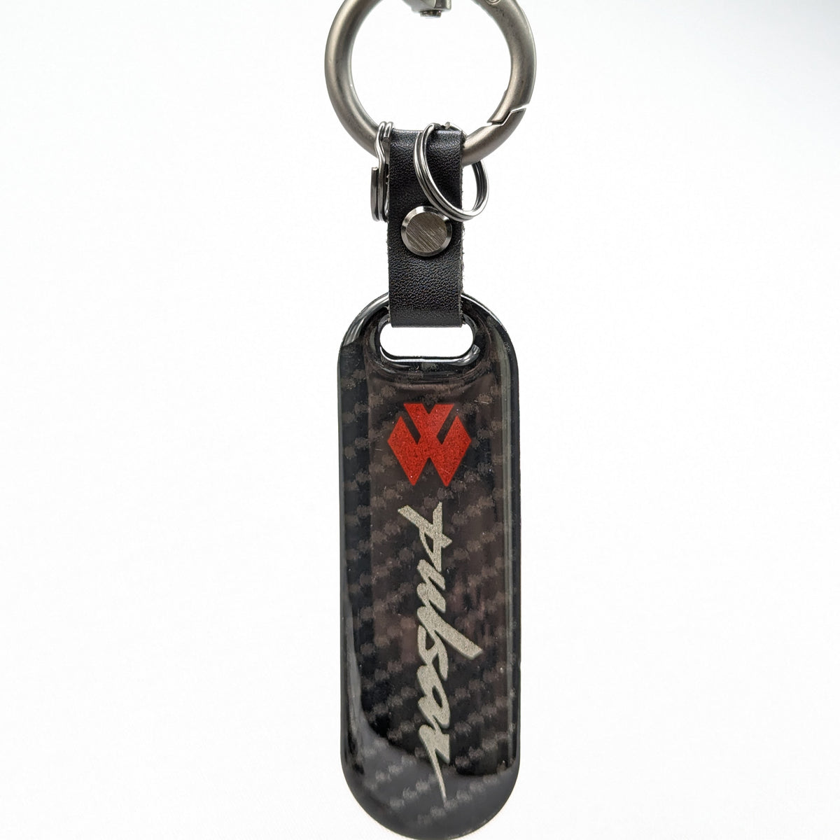 Carbon Fiber Keyring with Metal Ring
