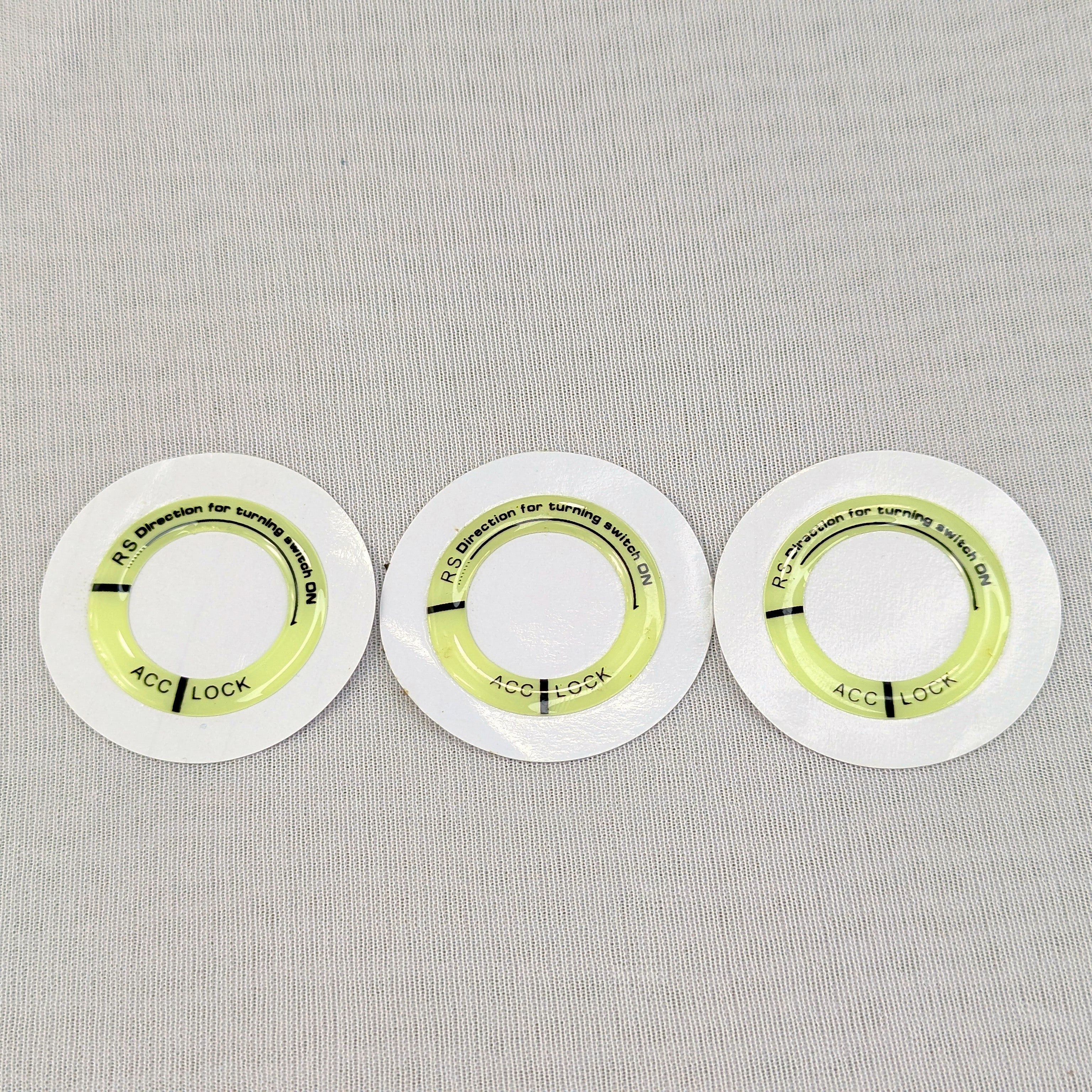 Bike Ignition Key Indicator Sticker