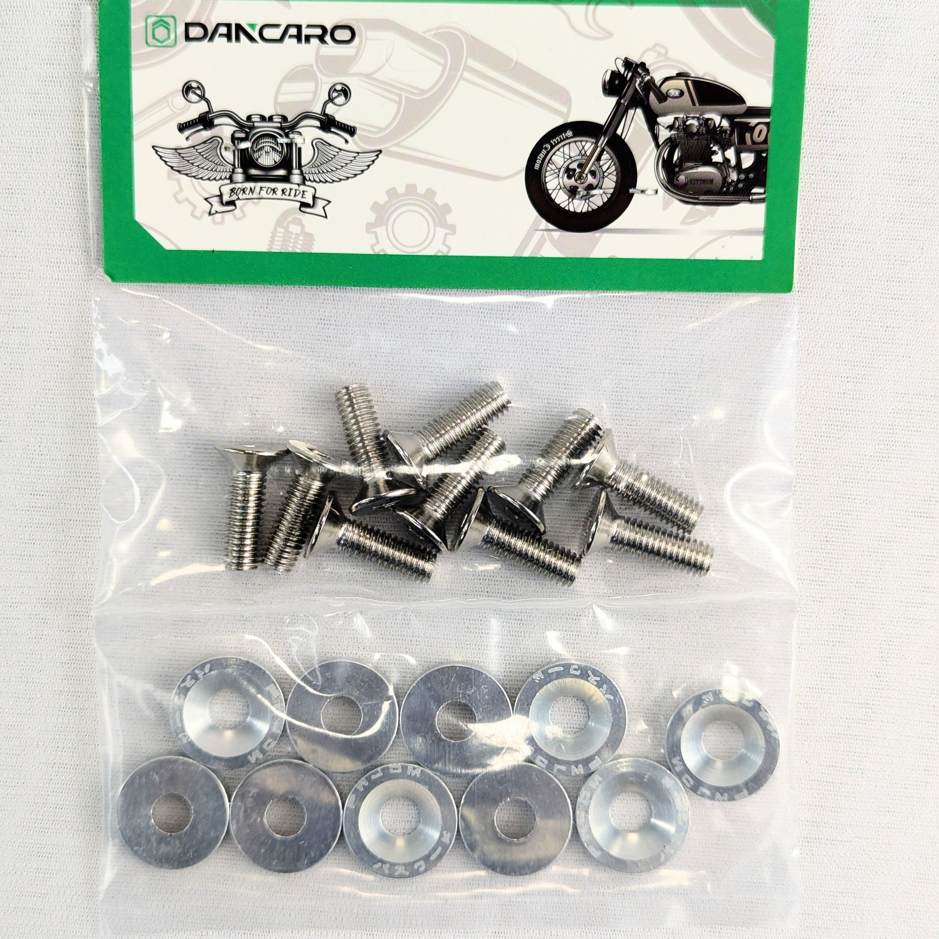 Motorcycle Fender Washers Bolts