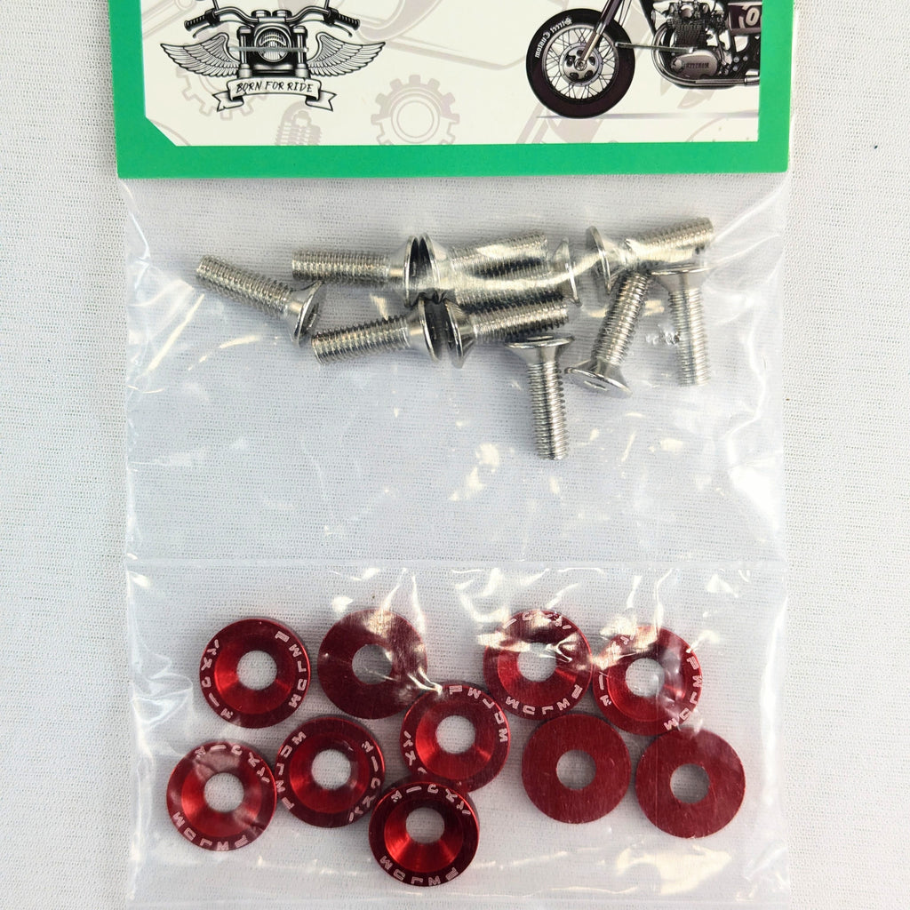 Motorcycle Fender Washers Bolts