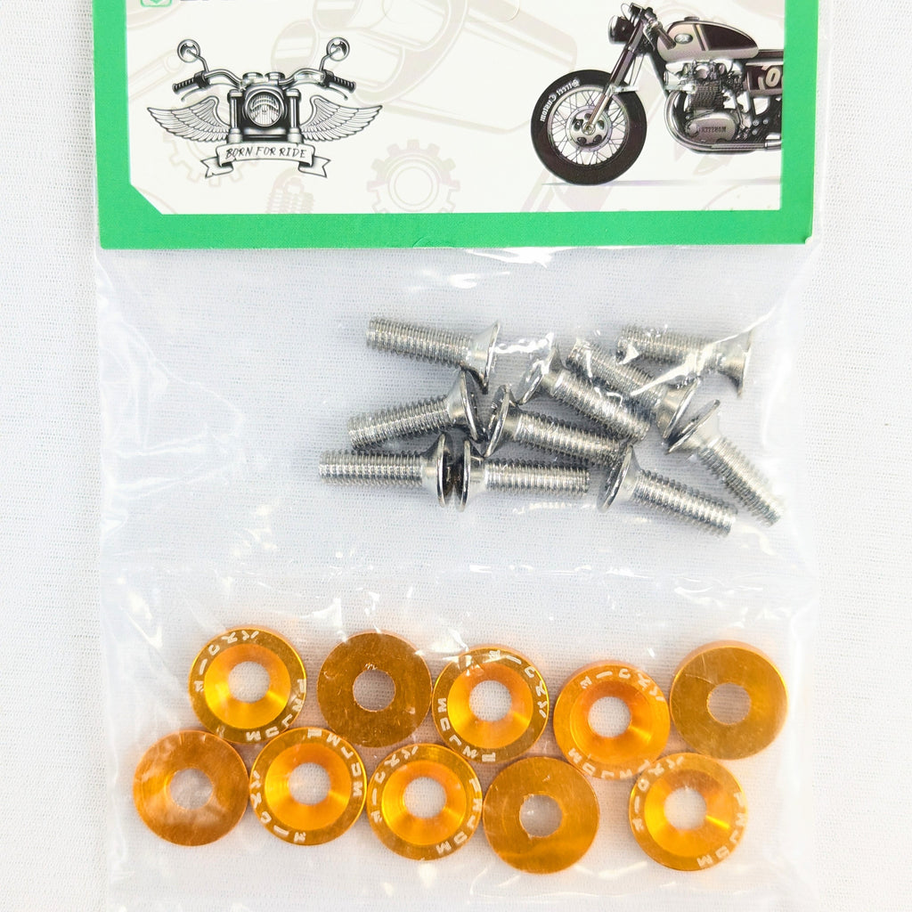 Motorcycle Fender Washers Bolts